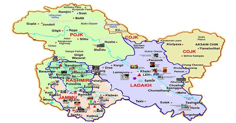 j&k tourism map