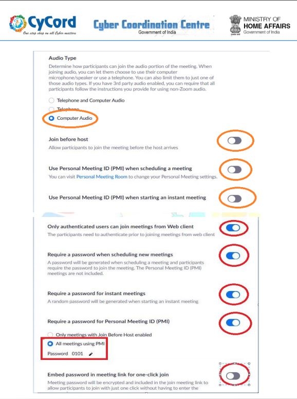 MHA issues Advisory ZOOM 