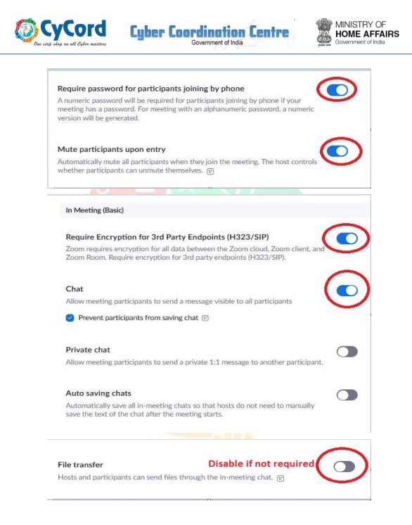 MHA issues Advisory ZOOM 