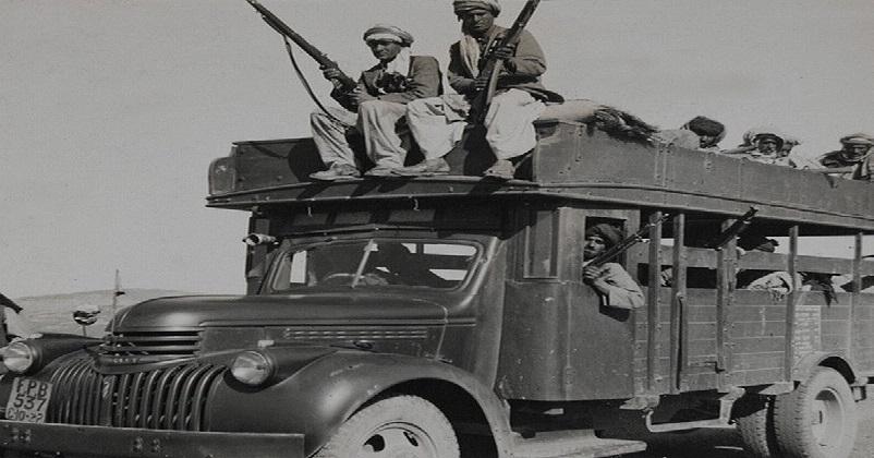 Pashtun warriors from different tribes on their way to Kashmir