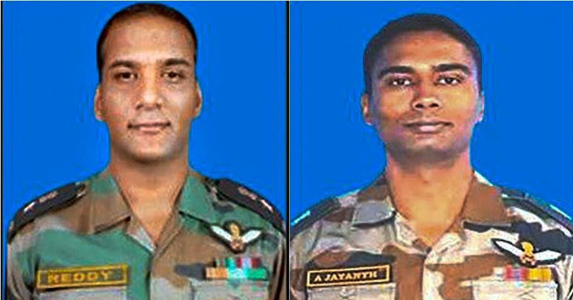 Two pilots martyred in helicopter crash in Arunachal Pradesh