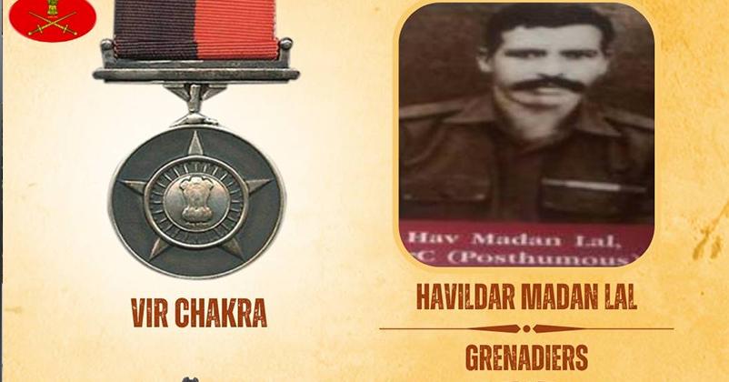 Hero  Havildar Madan Lal   