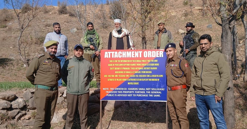 Crackdown on Terrorists: Properties Worth Rs 18.5 Lakh Attached in J&K’s Rajouri