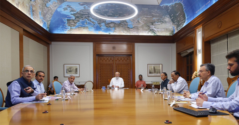 PM Modi reviews security situation of Kashmir PM Modi reviews security situation of Kashmir