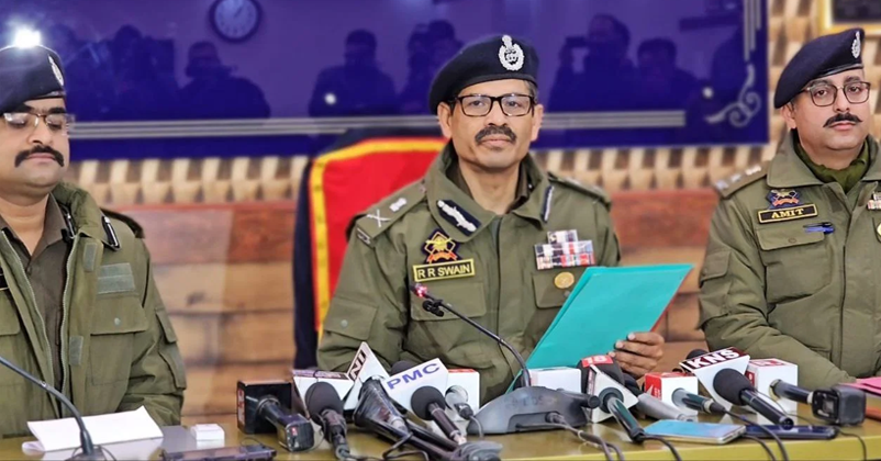 DGP RR Swain Jammu Kashmir