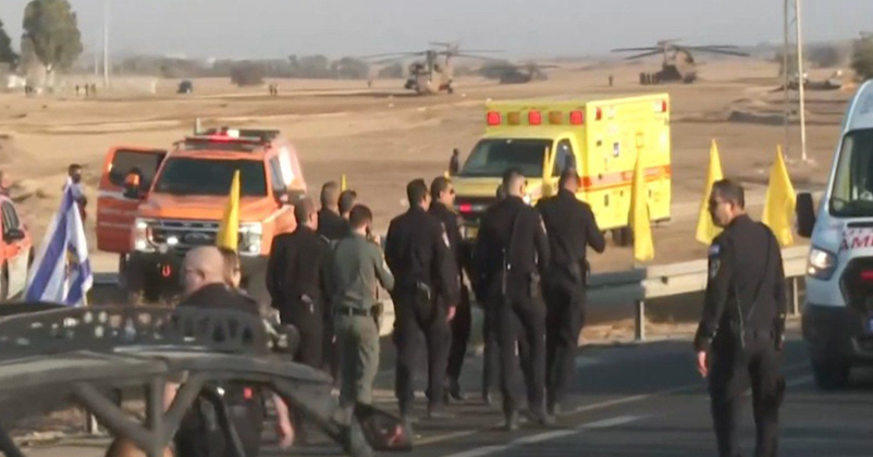 Seven Israeli hostages released by Hamas after two years in captivity