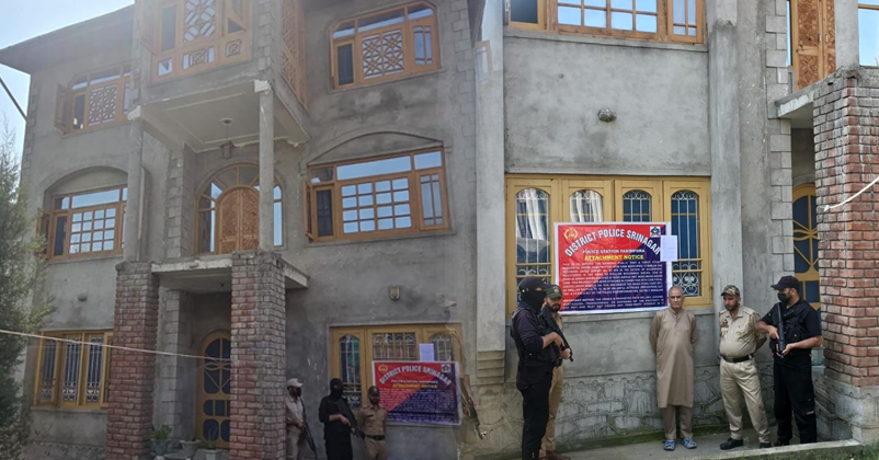 Srinagar Police attaches Rs 2 crore house linked to designated terrorist Sajad Gul