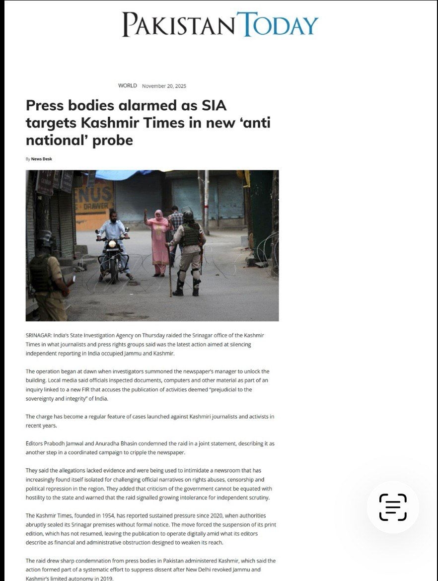 PoJK Puppet PM Lashes Out After SIA Raids on 