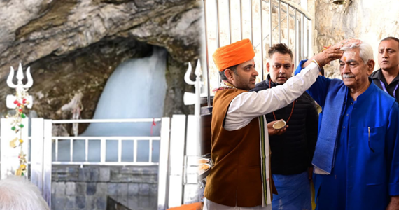 J&K: Ceremonial Start of Shri Amarnath Yatra 2025: LG Performs Pratham Puja at Holy Cave