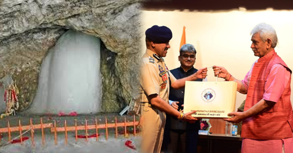 Shri Amarnath Ji Yatra concludes: 4.14 lakh devotees paid obeisance, LG Sinha felicitates stakeholders