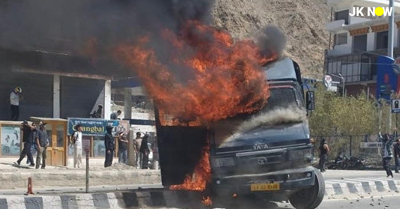 Violent protests in Leh