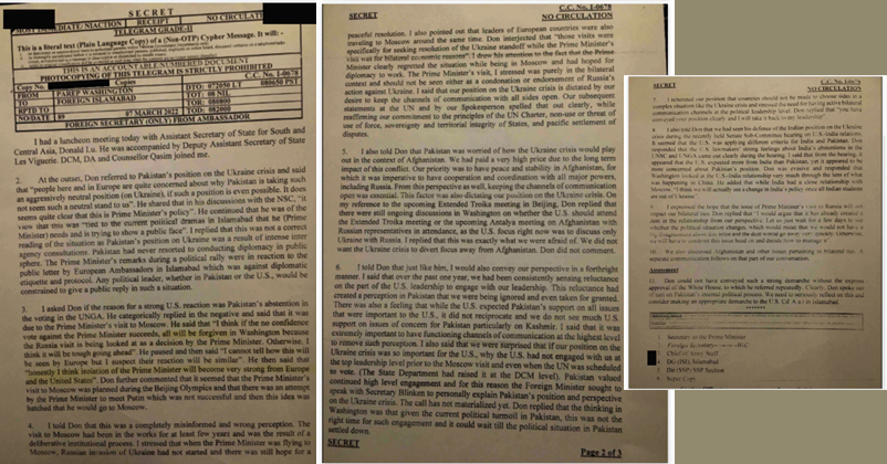 Explosive Cipher Leak revives Imran Khan’s foreign conspiracy allegations behind his ouster