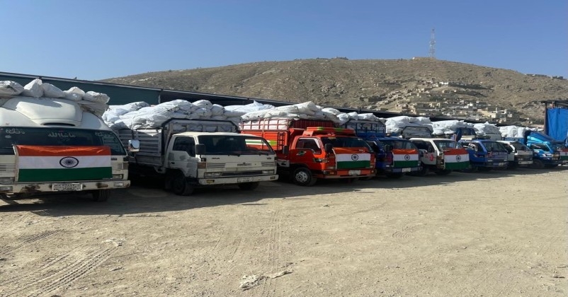 afghanistan india humantirian aid