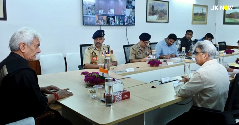 Lg manoj sinha high level meeting