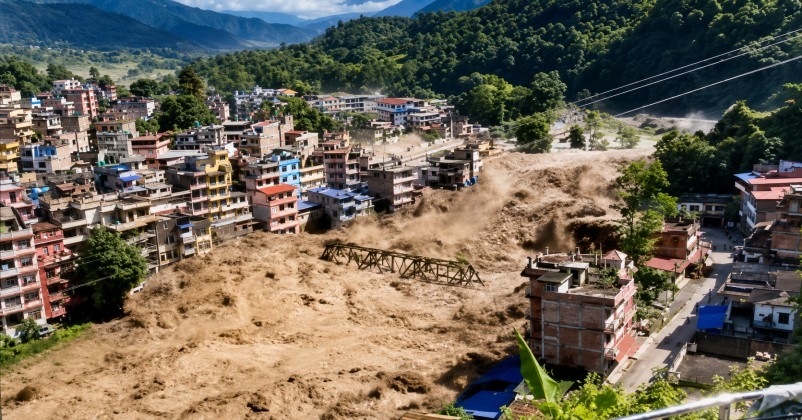 nepal flood
