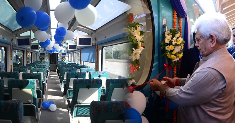 Vistadome train services in Kashmir