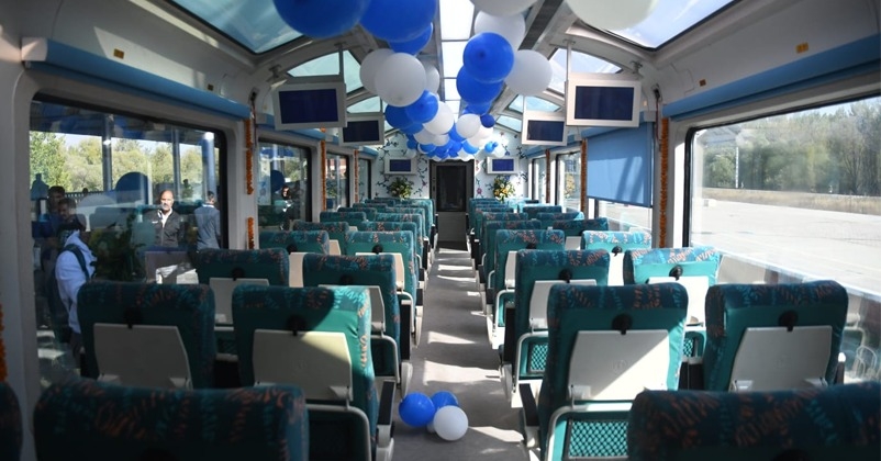 Vistadome train services in Kashmir