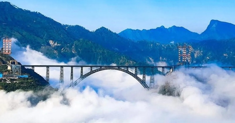 Arc Bridge in Chinab River