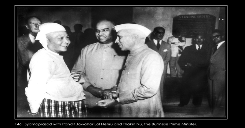 Shayama Prasad with nehru