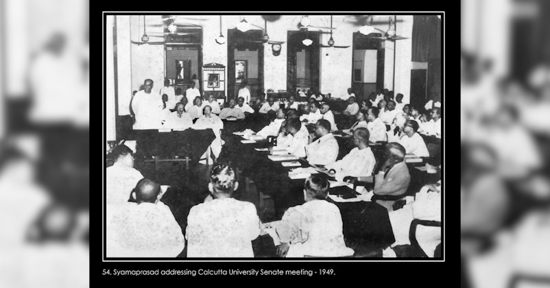 addresing kolkata university dr shayma prasad 