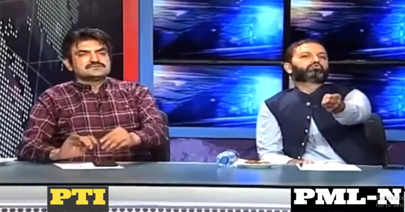 Pakistan Live Show Fight PTI lawyer Sher Afzal Marwat and PML-N Senator Afnanullah Khan