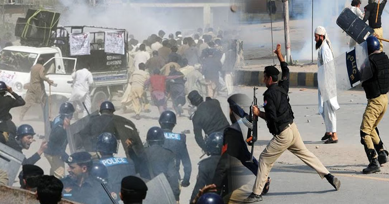 POJK Protest against Pakistan