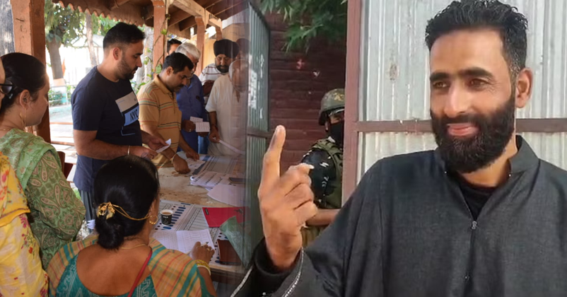 Lashkar Terrorist brother cast his vote in baramulla Lashkar Terrorist brother cast his vote in baramulla