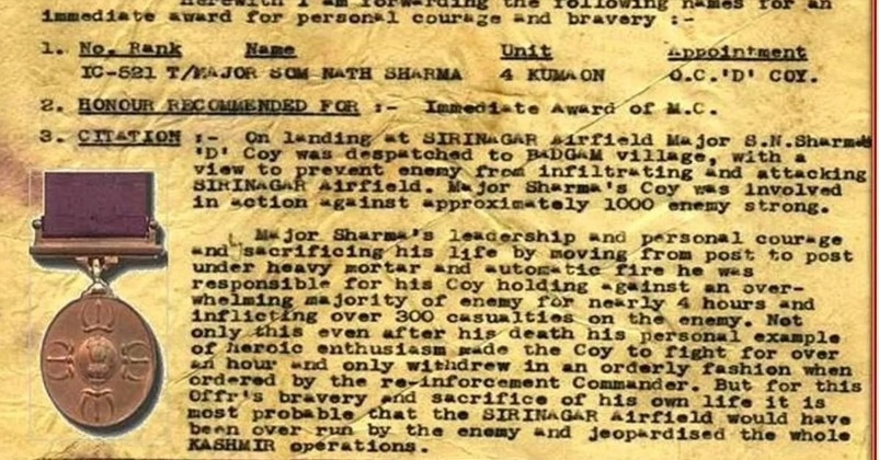 Budgam Hero first Paramveer Major Somnath Sharma