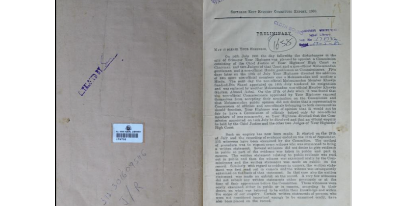Barjor Dalal Commission Report 1931