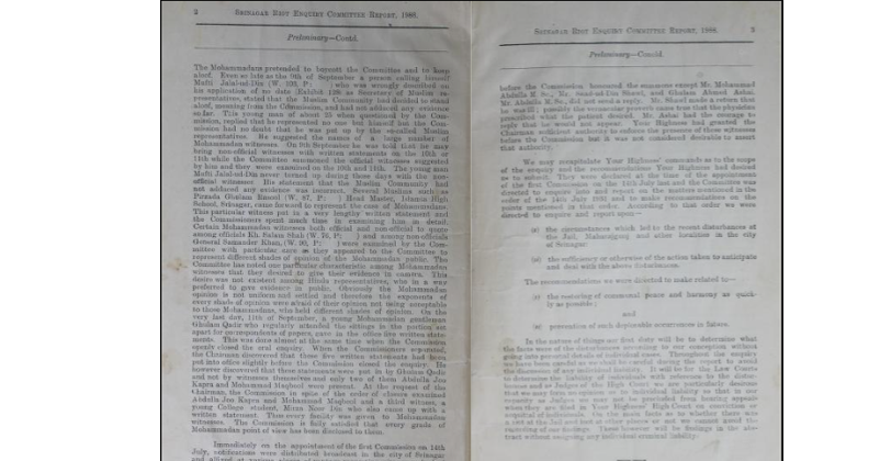 Barjor dalal commission report 1931 july