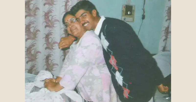 Saurabh Kalia and his mother